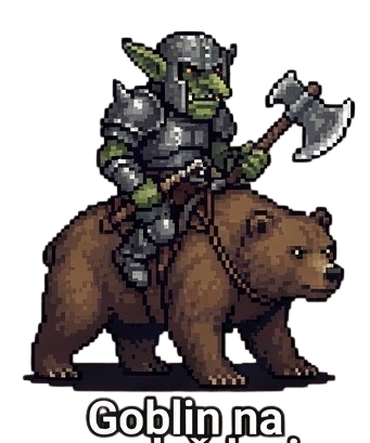 Goblin na medvědovi